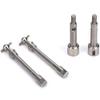 Alomejor Precision CNC Edited Front Drive Shaft Set for Axial SCX24 90081 1/24 RC Car, Shock, 2 Sets, for External Control Cars view 1