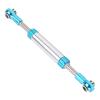 Alomejor Adjustable Aluminum Alloy Servo Steering Rod for Axial SCX10 RC Crawler, Silver Blue RC Car Link Rod for Stability Improvement (84-90mm) view 2