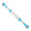 Alomejor Adjustable Aluminum Alloy Servo Steering Rod for Axial SCX10 RC Crawler, Silver Blue RC Car Link Rod for Stability Improvement (84-90mm) view 3