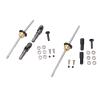 Alomejor Metal Drive Shaft Gear Bridge Axle Differential Kit Sturdy CNC Processed Upgrade Part for WPL C14 C24 C34 C44 B14 B16 B24 B36 1/16 RC Car, Aluminum Alloy Material, Direct Compensation, view 1