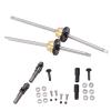 Alomejor Metal Drive Shaft Gear Bridge Axle Differential Kit Sturdy CNC Processed Upgrade Part for WPL C14 C24 C34 C44 B14 B16 B24 B36 1/16 RC Car, Aluminum Alloy Material, Direct Compensation, view 2