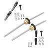 Alomejor Metal Drive Shaft Gear Bridge Axle Differential Kit Sturdy CNC Processed Upgrade Part for WPL C14 C24 C34 C44 B14 B16 B24 B36 1/16 RC Car, Aluminum Alloy Material, Direct Compensation, view 3