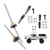 Alomejor Metal Drive Shaft Gear Bridge Axle Differential Kit Sturdy CNC Processed Upgrade Part for WPL C14 C24 C34 C44 B14 B16 B24 B36 1/16 RC Car, Aluminum Alloy Material, Direct Compensation, view 4