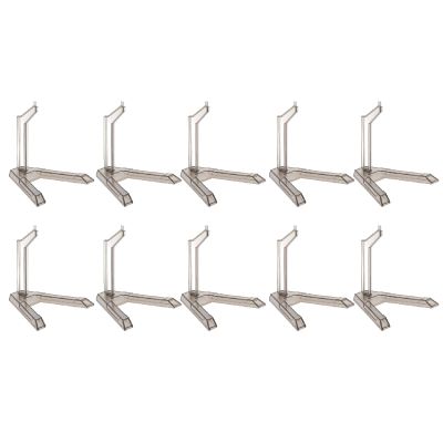 Alomejor Action Figure Display Stand Flexible Base, 10 Pack 10pcs Action Figure Display Holder for SD BB HG (Transparent Black)