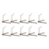 Alomejor Action Figure Display Stand Flexible Base, 10 Pack 10pcs Action Figure Display Holder for SD BB HG (Transparent Black) view 3