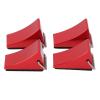 Alomejor RC RC Aluminum Alloy Wheel Chock Wide Compatibility for Redcat Gen8, Axial SCX10, Set of 4 (Red) view 2