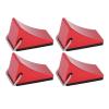 Alomejor RC RC Aluminum Alloy Wheel Chock Wide Compatibility for Redcat Gen8, Axial SCX10, Set of 4 (Red) view 3