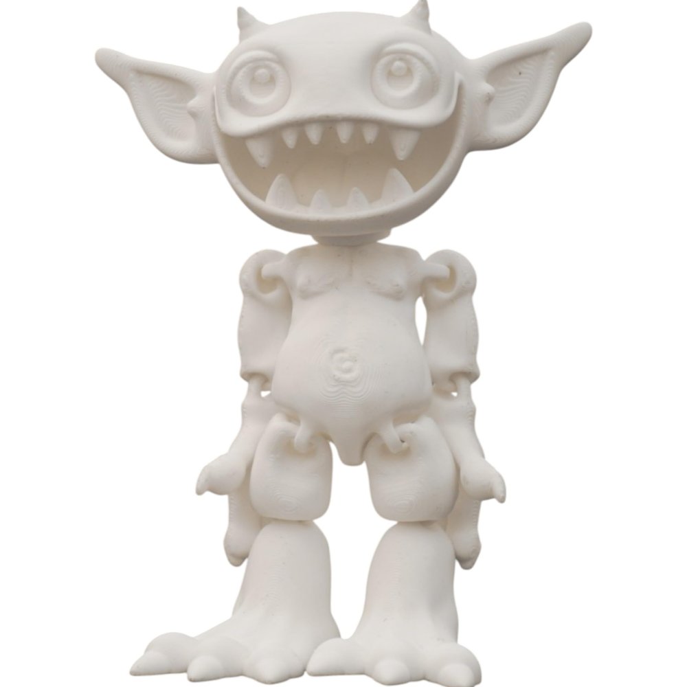 Articulated Goblin Figurine for Painting DIY Poseable Monster Model Kit for Teens & Adults Movable Goblin Fidget Display Statue 3D Printed in Canada
