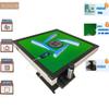 Foldable Automatic Mahjong Table with Wheels 42mm Tiles with 2 Sets of Numbered Tiles (Blue & Green) Suitable for Chinese, Americans, Mahjong Sets for Home & Outdoor Leisure, Gifts For Mahjong Players view 3
