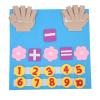 Toddler Work Board, Autism Training, Addition and Subtraction, Bright Colors, Felt Workbook for Children's Educational Training view 3