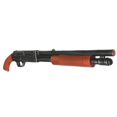 30 Foam Horror Movie Pump Shotgun with Brown Grip Replica | Collectible Cosplay Prop | Lightweight Safe Costume Accessory