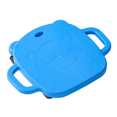 Aymzbd Sports Board with Handles, Sit Down Sports Sensory Training Equipment with Casters for Park, Outdoor Activities, Blue
