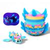 Articulated Dragon with Fantasy Egg  3D Printed Mythical Creature Gift, Posable Jointed Companion, Collectible Detailed Shelf or Desk Decoration - For Adults (Celestial Glow Dragon + Egg) view 1
