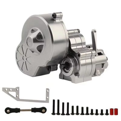 SERBNOPG RC Crawler Transmission for Axial for SCX10 AX10 for Wraith Titanium 1/10 Practical Metal Complete Gearbox Transmission Box with Dig Gear 1 Speed RC Crawler Car