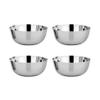 Ahimsa Stainless Steel Bowls for Kids - Pediatrician Designed, 8 oz Toddler Bowl, Non Toxic Stainless Steel Snack Bowls Set, Non Plastic Kids Bowl, Dishwasher Safe (Set of 4 Classic) view 1