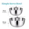 Ahimsa Stainless Steel Bowls for Kids - Pediatrician Designed, 8 oz Toddler Bowl, Non Toxic Stainless Steel Snack Bowls Set, Non Plastic Kids Bowl, Dishwasher Safe (Set of 4 Classic) view 4
