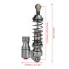 2PCs Metal Shock Absorbers for Axial SCX10 4 D90 1/10 Scale RC Crawler Car, Dual Spring Design, Smooth Damping Effect, Easy Installation, Superior Durability view 2