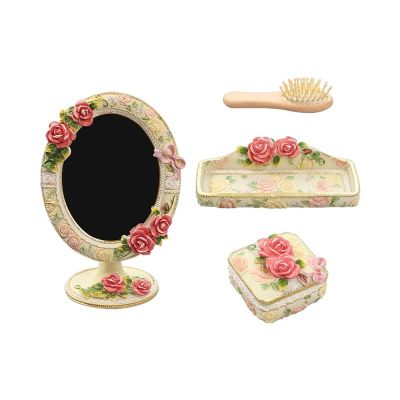 LLTCMAOYI Montessori Children's Dressing Table Set Toys, Princess Dressing Table Dressing and House Play Toys