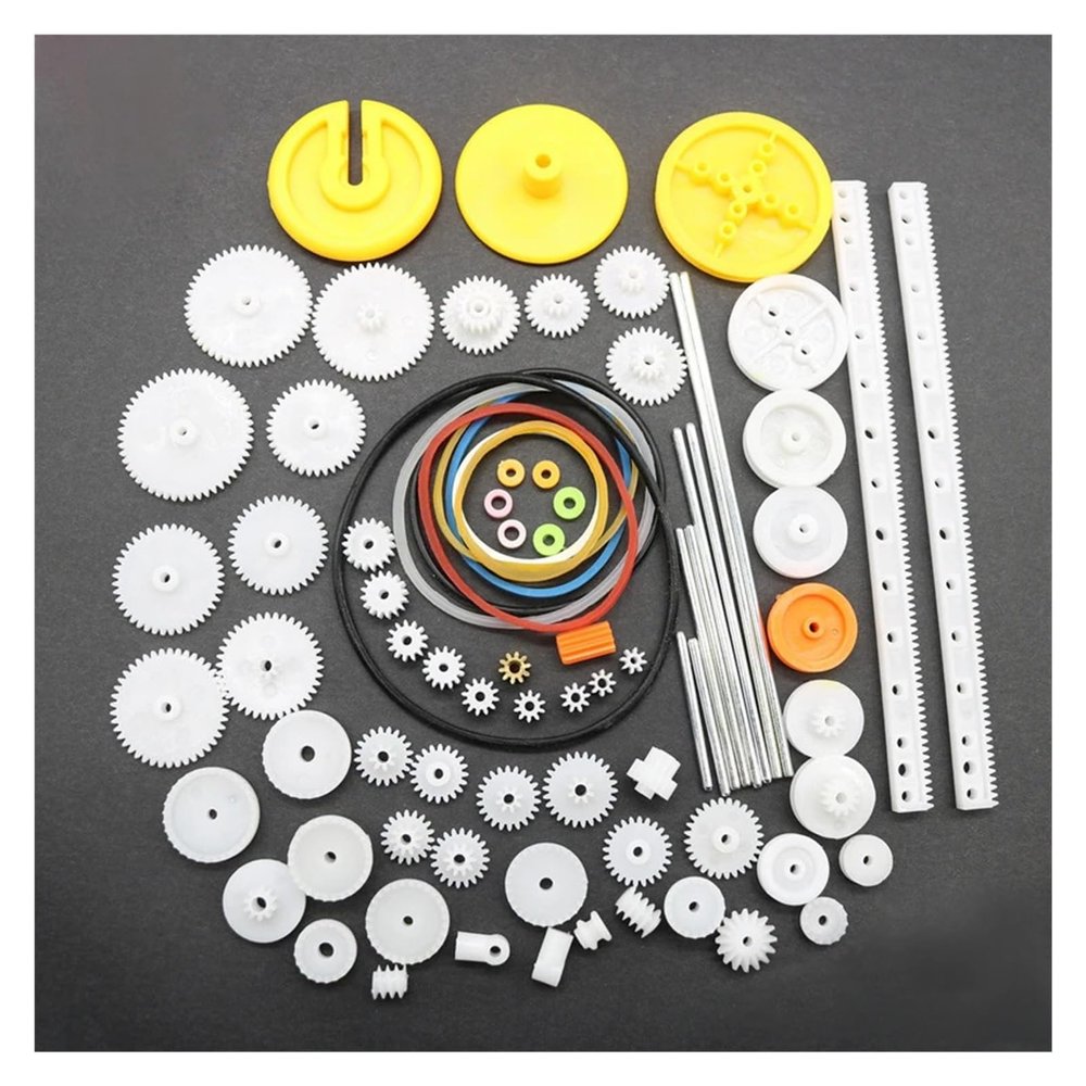 82PCS/Set Mixed Gear Bag electronic starter Gearbox small toy robot electronic starter Transmission Gear 0.5 Mold DIY CEGQOXSH