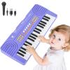 Kids Piano Keyboard Toy for 4 Year Old Girl Birthday Gift 37 Key Purple Pianos with Microphone Toddler First Music Instrument Toys for 3 4 5 6 7 Year Old Boys Girls Gifts view 1