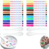 2 Sets Magical Water Painting Pens for Kids, Kiddies Create Magical Floating Drawings Bundle, 24 Magic Drawing Water Art Markers with 4 Spoons, DIY Tattoo Ink Pen Kit, Children's Gifts for Boys Girls view 1