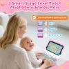 Learning Toy for Kids 1 2 3 Year Old Boys Girls, Learning Laptop for Toddlers 1-3, Interactive Educational Toys with Music Sounds Lights, Christmas Birthday Gifts for Baby Kids Age 12-18 Months, Pink view 3