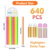 ALANGDUO 640-Piece Transparent Mahjong Sticky Notes Set  Reusable, Writable, No-Residue Line Finder for NMJL Cards | Beginner Rule Reader & Strategy Tool view 2