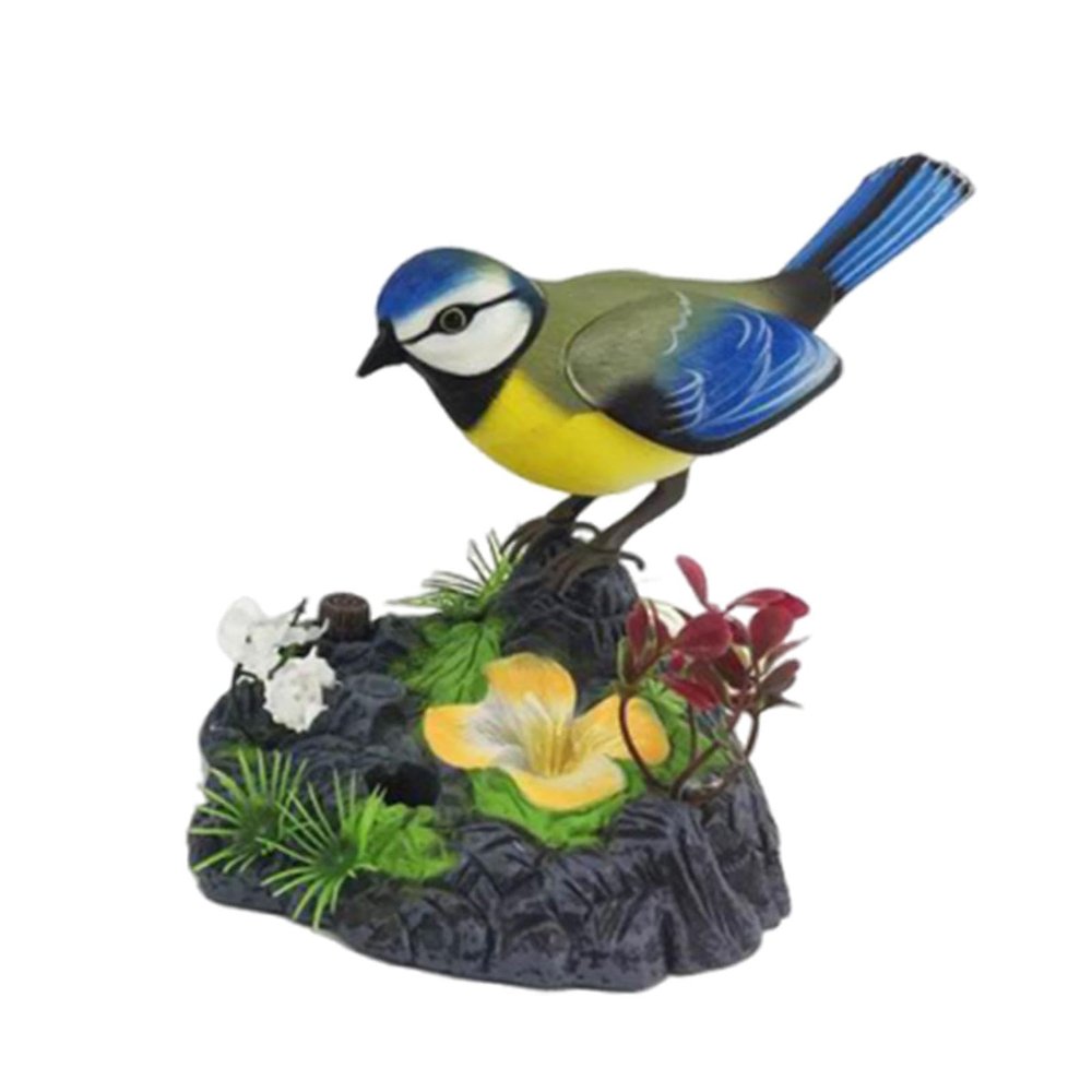 Menolana Singing Chirping Bird Toy Electric Animal Sound, Simulation Kids Gift, Office Home Decoration Electronic Bird Toy