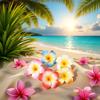 10Pcs 7cm Multicolor Hawaii Plumeria Flower Clips, Artificial Tropical Flower Hair Accessories for Wedding, Beach Party, Artificial Hair Clips and Barrettes view 4