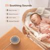 Dreamegg Baby Sound Machine with Nursery Lamp, 25 Soothing Sounds, Alarm Clock, Dimmable Night Light, White Noise Machine for Sleep Sound Machine, Baby Shower Gifts Must Haves, Wood view 3