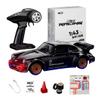 1/43 RC Drift Car for Adults, 2.4Ghz Mini Alloy Remote Control Car, Desktop RC Racing Cars Model with Openable Doors, LED Lights & Gyroscope view 1