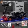 1/43 RC Drift Car for Adults, 2.4Ghz Mini Alloy Remote Control Car, Desktop RC Racing Cars Model with Openable Doors, LED Lights & Gyroscope view 2