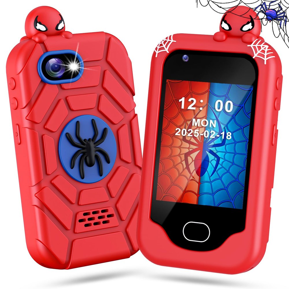 Gocina Kids Smart Phone Toddler Christmas Birthday Gift for Age 3-10, Touchscreen Kids Cell Phone Toy with Cameras, Learning, Music, Games and 32 GB Card