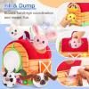 HuToYii Baby Toys 6-12 Months, Plush Barn with Stuffed Farm Animals, Sensory Rattle, Mirror, Crinkle, Montessori Toys for 6 Month Old Babies for Infant & Toddler 1-3 Boy and Girls view 3