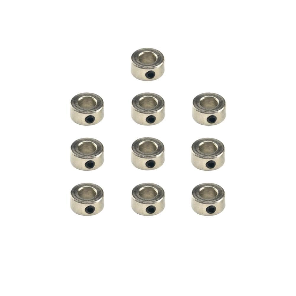 10PCS Wheel Collar Locker Shaft Axle Steel Bushing Landing Gear Stopper Compatible with RC Airplane Models Inner Dia 1.6 2.1 2.6 3.1 3.6 4.1 5.1MM(5.1x10xH5mm)