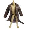 1/12 Scale Clothes Wired Faux Leather Windbreak Coat for 1:12 6inch Action Figure Doll (Coffee) view 1