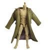 1/12 Scale Clothes Wired Faux Leather Windbreak Coat for 1:12 6inch Action Figure Doll (Green) view 1
