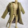 1/12 Scale Clothes Wired Faux Leather Windbreak Coat for 1:12 6inch Action Figure Doll (Green) view 2