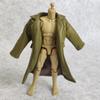 1/12 Scale Clothes Wired Faux Leather Windbreak Coat for 1:12 6inch Action Figure Doll (Green) view 3