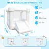PVC White Bounce House, Bouncy House with Slide, Bounce House for Kids 3-6 Blower Included, 8.7ft L x 6ft W x 6ft H, Bouncy Castle for Indoor Outdoor, Jump House view 4