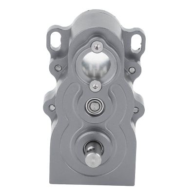 Alomejor RC Transmission Motor Aluminum CNC Upgrade Parts for SCX10 1/10 Remote Control Car Efficient Adaptable for Climbing Hills (Ti Color)