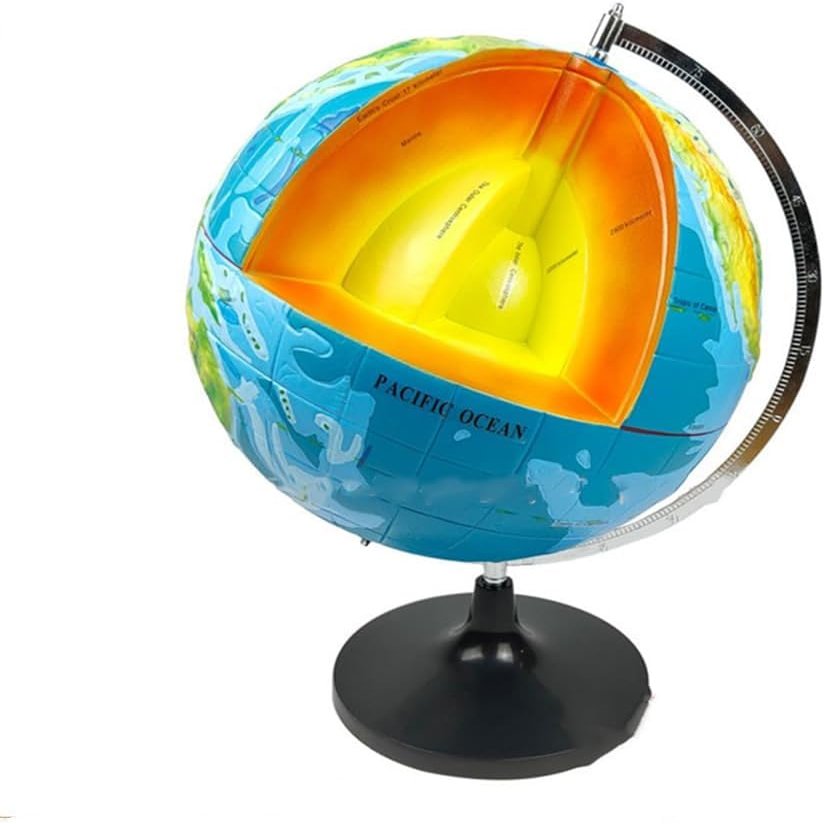 3D Earth's Interior Model Geography Teaching Aid for Elementary & Middle School Students | Modern Desktop Decoration