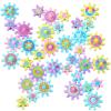 Relaxweex 36 Pcs Magnetic Gears Interchangeable Learn Magnetic Spinning Gears for Magnetism Refrigerator or Whiteboard (Macaron) view 1