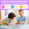 Relaxweex 36 Pcs Magnetic Gears Interchangeable Learn Magnetic Spinning Gears for Magnetism Refrigerator or Whiteboard (Macaron) view 2