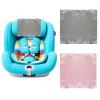 2 Pack Satin Car Seat Headrest Cover for Babies, Soft Silk Feeling Hair Protector for Infant Car Seats & Strollers,Reduce Frizz & Bald Spots (Gray & Pink) view 1