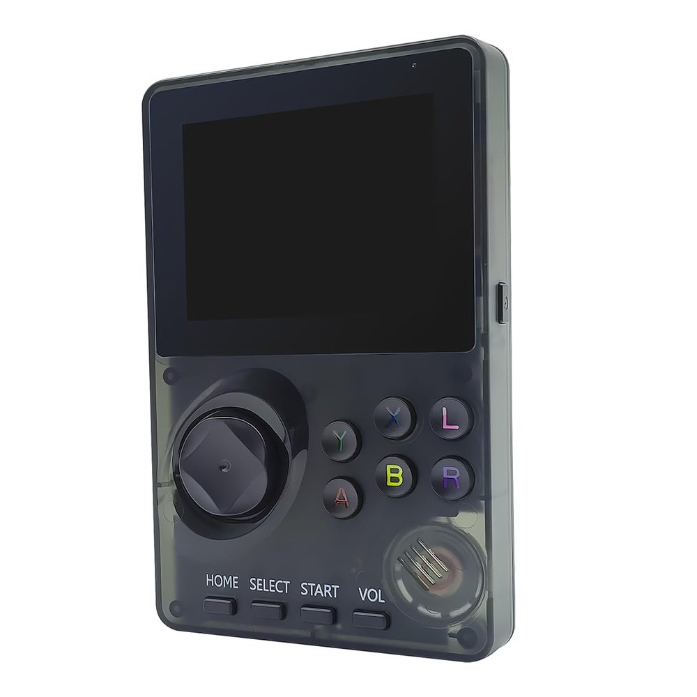 16 Bit Game Console 2.8-inch Super Wide Lcb Preloaded 100 HD Handheld Video Game Seniors Electronic Games Player Birthday Present Xmas (Transparent Gray)