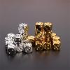 20pcs Gold & Silver Plastic Dice Set  16mm(0.63inch) Round-Edge Dice for Games, Teaching & Party Entertainment view 1
