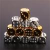 20pcs Gold & Silver Plastic Dice Set  16mm(0.63inch) Round-Edge Dice for Games, Teaching & Party Entertainment view 3