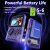 16 Bit Game Console 2.8-inch Super Wide Lcb Preloaded 100 HD Handheld Video Game Seniors Electronic Games Player Birthday Present Xmas (Transparent Purple) view 3
