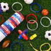 JUNEBRUSHS 42 Pcs Baseball Silicone Wristbands, Baseball Party Favors Rubber Bracelets for Boys Kids Sports Party Supplies Team Goodie Bag Gifts Baseball Team Accessories view 2